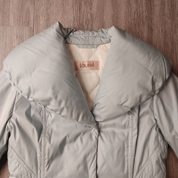 LAURÈL Vintage Ice Blue Down Puffer Jacket - Picture 4 of 15